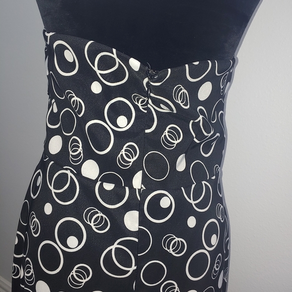 AB Studio black and white size 10 halter dress - Picture 6 of 13